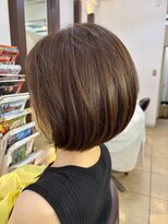 ヘアアーク(HAIR arc)&nbsp;ボブ#くびれ前下がりひし形#大人かわいい#丸みボブ#ショートボブ