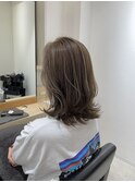 ハイライト×ミルクティーベージュ×フェイスフレーミング