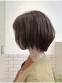 小顔ショートボブ(左サイド)