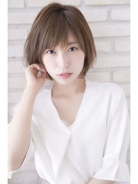 卵型面長の方に似合う小顔ショートボブby橋本圭司 L ザトエル 栄 The Toel のヘアカタログ ホットペッパービューティー
