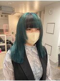 【kyon】ブロックカラー モスグリーン