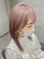 アコ(Aco)&nbsp;ピンクベージュ/ハイトーンカラー/Wカラー