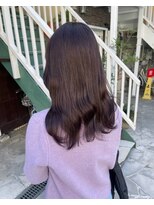 ヘアサロン ガリカ 表参道(hair salon Gallica)&nbsp;大人かわいいラベンダーグレーブリーチなしダブルカラー