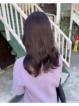 ヘアサロン ガリカ 表参道(hair salon Gallica) 大人かわいいラベンダーグレーブリーチなしダブルカラー