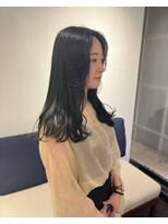 トレス(TRESS)&nbsp;セミロング/前髪なし/アッシュ/透明感カラー