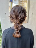 結婚式ヘアセット/編みおろしstyle