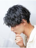 メンズ波巻きスパイラルパーマプードルパーママッシュ韓国ヘア
