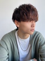 ツーダブルバイフィフス 茶屋町店(WW.. by fifth)&nbsp;ツイストスパイラルパーマメンズマッシュセンターパート梅田