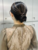 【新宿駅/新宿三丁目/ヘアセット/タイトシニヨン】