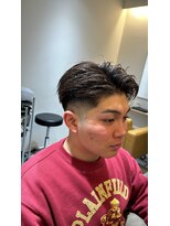 テイスティテラス(tasty terrace)&nbsp;オールバックスタイル×ミドルフェード