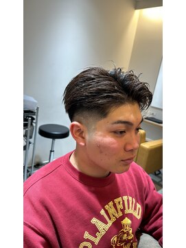 テイスティテラス(tasty terrace) オールバックスタイル×ミドルフェード