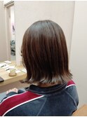 人気の切りっぱなしボブ