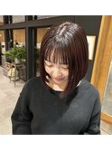 切りっぱなしボブ