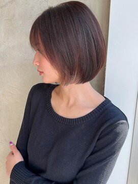 アフロート ルヴア(AFLOAT RUVUA) みねスタイル♪ 前下がり ひし形 ショートボブ 30代 40代 50代