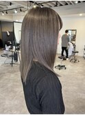 20代30代40代ブリーチアッシュグレージュ伸ばしかけミディアム