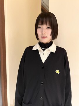 トップヘアー アヴェニュー 刈谷(TOPHAIR Avenue) いつものボブにからチェンジ。顔まわりデザインボブ