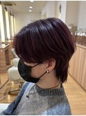 メンズボルドーカラー