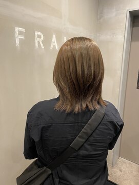 フレーム なんば店(FRAME) ▽ブリーチなしwカラー