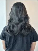透明感のある暗髪カラー　ブリーチなし
