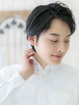 モッズヘア メン 仙台愛子駅前店(mod's hair men) アップバング決まるブラック爽やか就活ヘアa仙台愛子