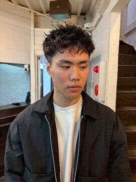 MEN’S HAIR/波巻ツイストスパイラル/フェザーパーマ/心斎橋
