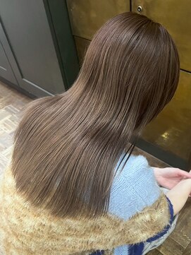 ヘアーアイスカルテット(HAIR ICI QUARTET) ブリーチなし×シアーグレージュ◎20代30代透明感カラー