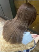 ブリーチなし×シアーグレージュ◎20代30代透明感カラー