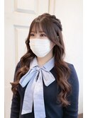ヘアセット/推し活/まとめ髪/アップスタイル/ハーフアップ/上品