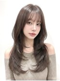 くすみベージュ×大人韓国レイヤー