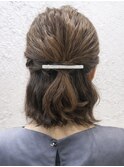 ハーフアップスタイル【ヘアセット】【西武新宿駅】