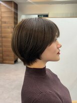 ファーストステップ 表参道(FIRST STEP) 韓国風ミニボブタンバルモリ切りっぱなしボブ前髪あり小顔ボブ