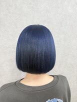 アン ブリーチ 大宮駅東口店(UN BLEACH) ブリーチ一回ネイビーブルーカラー♪/ケアブリーチ