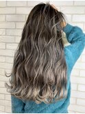 20代30代40代髪質改善大人ロングレイヤー透明感アッシュベージュ