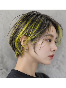 オーバーキャプテンネイキッド(OVER CAPTAIN NAKED)の写真/あなただけのヘアカラーデザインで個性が光るデザインカラーを叶えるサロン♪