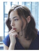 エシカ(ethica)&nbsp;[ethica_南船場] ラべンダーアッシュ×ゆる波ウェーブ