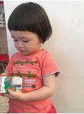 キッズボブ　キッズカット　キッズヘア女の子　二子玉川