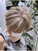 白髪が伸びて来ても目立ちにくいデザインカラー