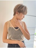 ミルクティーベージュショート