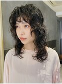 【macana指名】レイヤーパーマ ロングパーマ