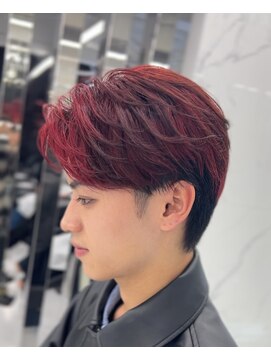 メンズヘアセンス 渋谷(MEN'S HAIR SENSE) アッシュブラックツーブロックウルフマッシュパーマハイライト