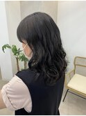 簡単スタイリング/ミディアムヘア/パーマ