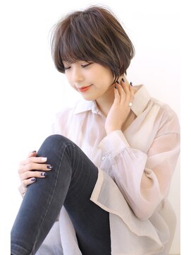 オーロ 緑地公園店(ORO) 20代30代40代50代ボブルフネビージュ小顔ワンレンショート