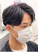センターパート/ニュアンスパーマ/韓国/フェーザーパーマ/眉毛