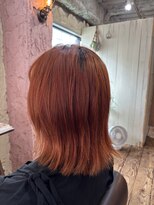 ロッソバイアルター 鎌取(ROSSO by aL-ter)&nbsp;ミニウルフ/デジタルパーマ/チェリーブラウン[鎌取/石橋］