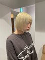 キャパサウス 春日 大野城店(CAPA south)&nbsp;透け感のあるハイトーン×切りっぱなしボブでお洒落スタイルに◎