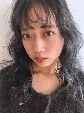 レディースパーマ　可愛い上からパーマ