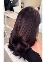 ジュベ 別府店(juve.) 別府ロング顔まわりレイヤーカット髪質改善カラー