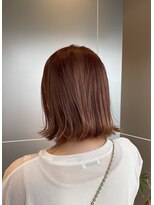 リノア 鵠沼海岸(LINOA)&nbsp;ピンクベージュ×外はねボブ