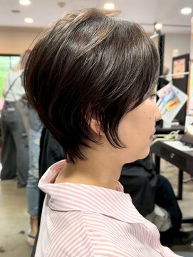 ヴィスト バイ レボ(VIST by REVO) ピンクベージュ/アンブレラカラー/クールショート/前髪/新松戸