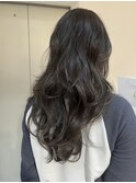 くびれロングデジパカーテンバング鎖骨ミディアムレイヤーウルフ